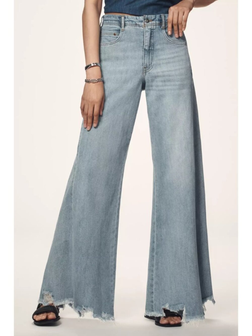 Pilcro By Anthropologie The Adi Regenerative Cotton Mid-Rise Flare Jeans Size
